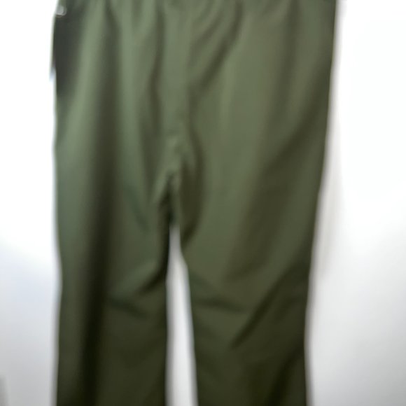 I DUN, OLIVE GREEN PARACHUTE PANTS WITH DRAWSTRING WAIST AND ANKLES SIZE LARGE - Picture 2 of 9
